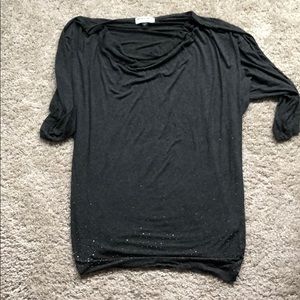 Michael Stars Gray Boatneck Tunic OS